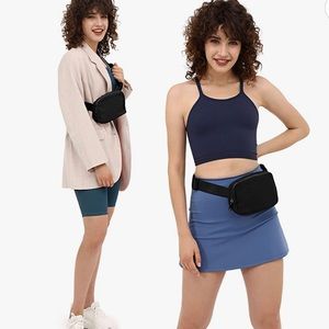 ODODOS | Unisex Black Mini Belt Bag